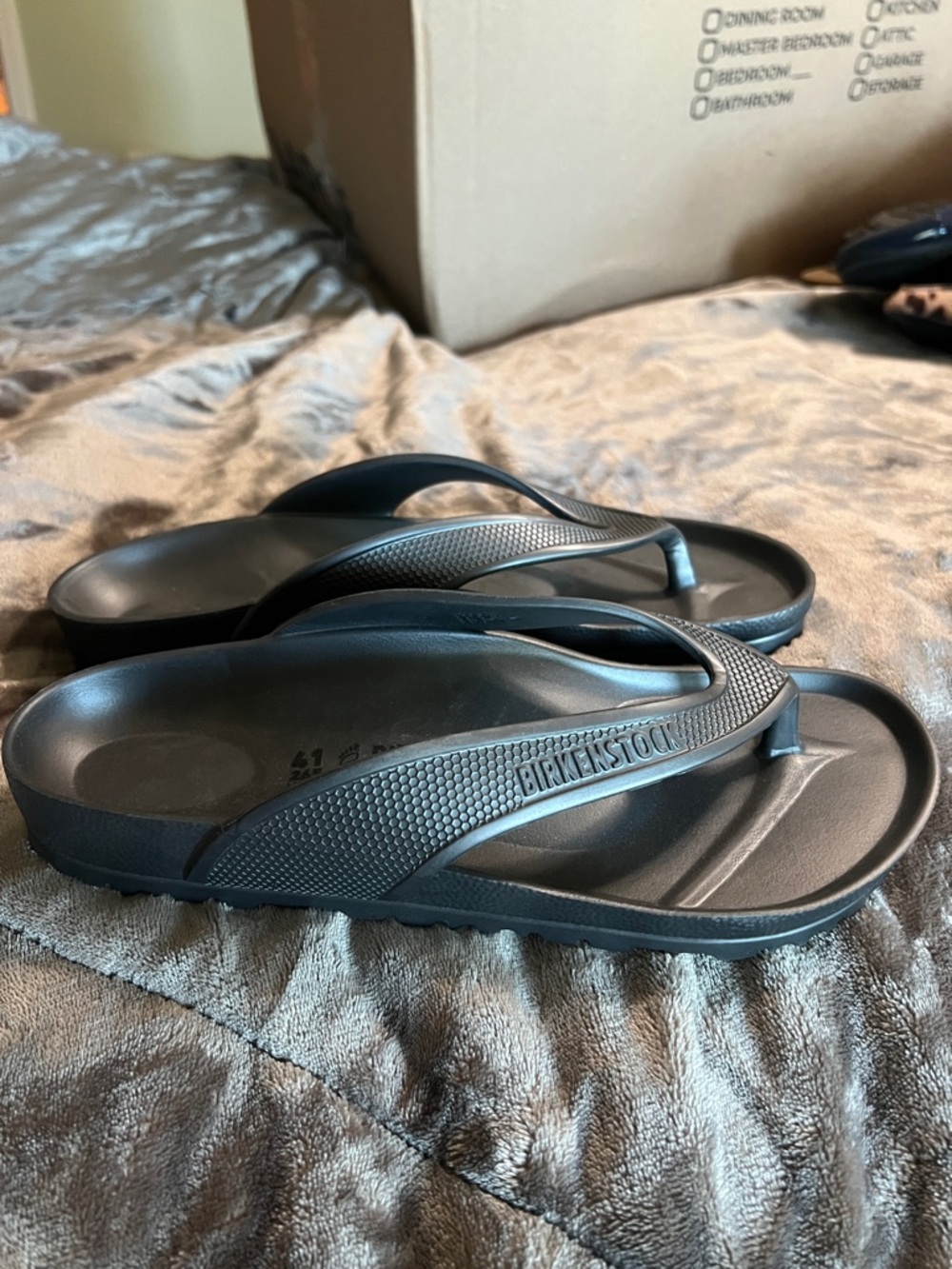 Birkenstock Black EVA Flip Flop Sandals